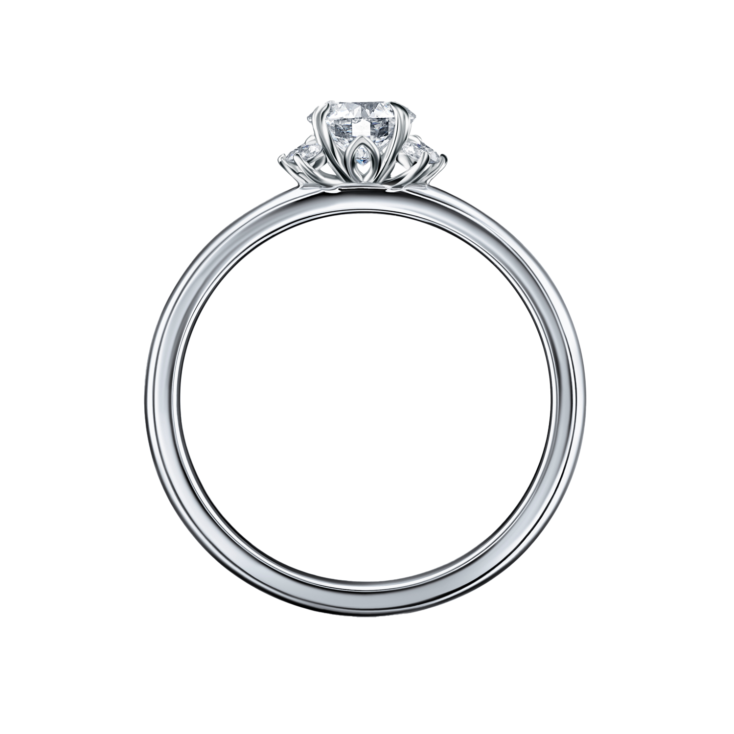 Witgouden Ring 0.50 ct. Diamant